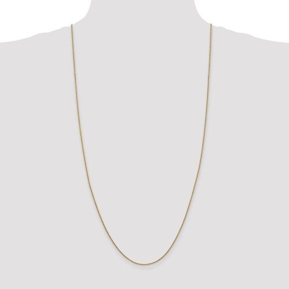 1.5mm, 14k Yellow Gold, Solid Cable Chain Necklace, 30 Inch - Picture 2 of 8